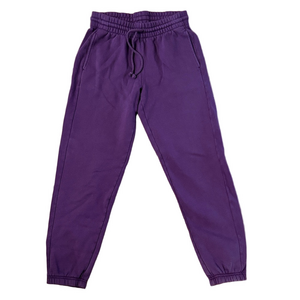 TNA Cozy AF Fleece Sweatpants Purple Aritzia Pants Cuffed Size XS